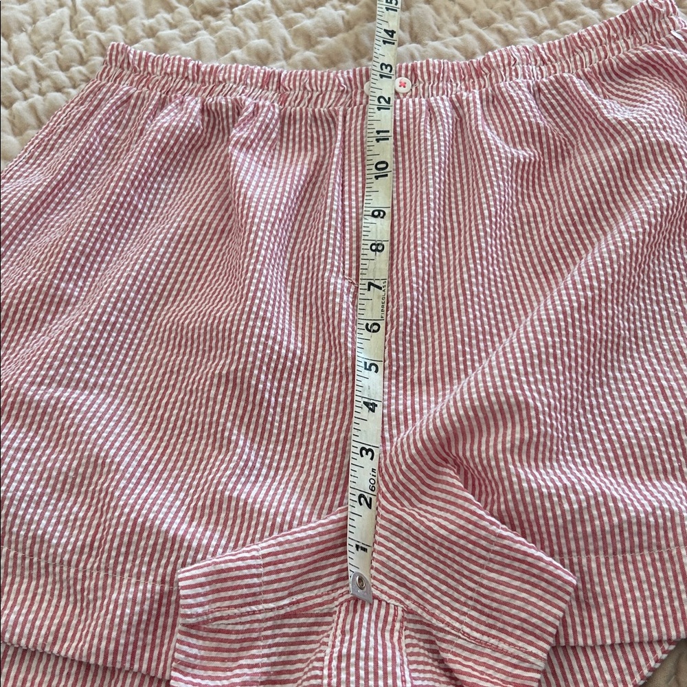 Free People Pink White Striped Athletic Shorts - Picture 4 of 5